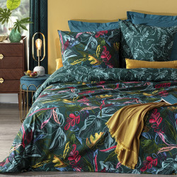 Parure de lit imprimés Selva 240x220 Atmosphera - Le Dépôt Bailleul