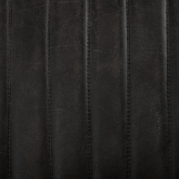 Tabouret de bar en cuir noir Dario Atmosphera - Le Dépôt Bailleul