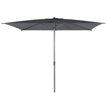 Parasol mat central 2x3 m Loompa ardoise Hespéride - Le Dépôt Bailleul