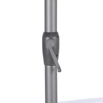 Parasol mat central 2x3 m Loompa ardoise Hespéride - Le Dépôt Bailleul