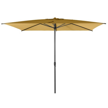 Parasol mat central 2x3 m Loompa moutarde Hespéride - Le Dépôt Bailleul
