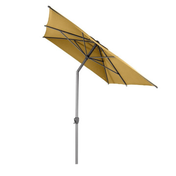 Parasol mat central 2x3 m Loompa moutarde Hespéride - Le Dépôt Bailleul