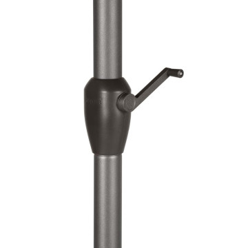 Parasol mat central rond 3m Loompa taupe Hespéride - Le Dépôt Bailleul