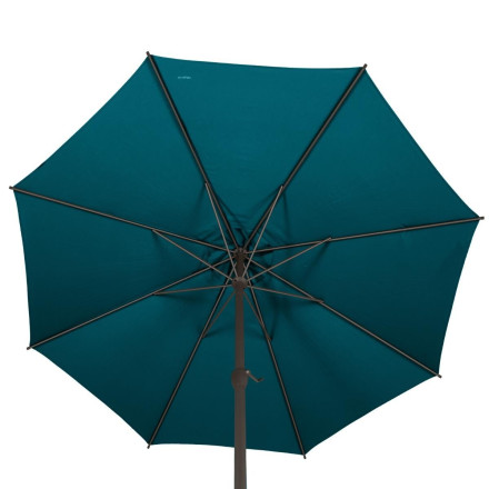 Parasol mat central rond 3m Loompa canard Hespéride - Le Dépôt Bailleul