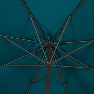 Parasol mat central rond 3m Loompa canard Hespéride - Le Dépôt Bailleul