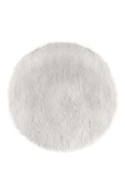 Tapis rond 90 cm fausse...