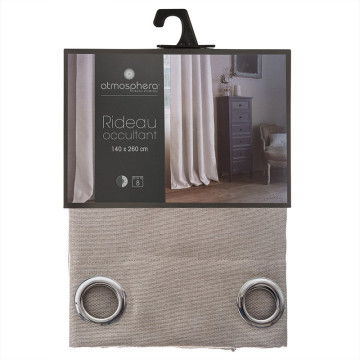 Rideau occultant lin Elena 140x260 Atmosphera - Le Dépôt Bailleul