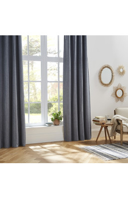 Rideau occultant gris foncé...