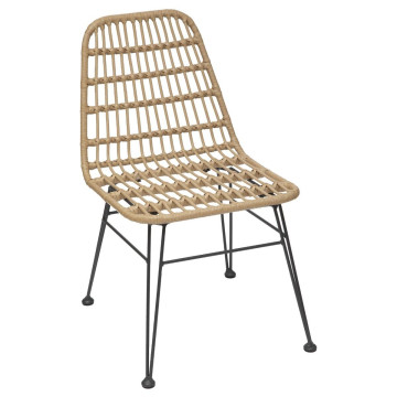 Chaise extérieure Lambada sésame & graphite Hespéride - Le Dépôt Bailleul