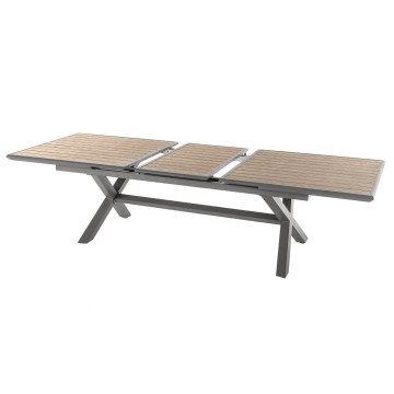 Table Axiome extensible 10p effet bois Hespéride - Le Dépôt Bailleul