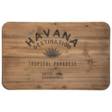 Lot de 3 malles métal noir plateau bois Atmosphera - Le Dépôt Bailleul