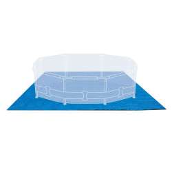 Tapis de sol carré pour protection de piscine Intex - Dépôt Bailleul