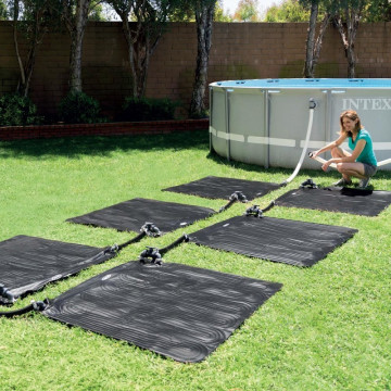 Tapis solaire noir  1,2 m² pour piscines Intex - Le Dépôt Bailleul