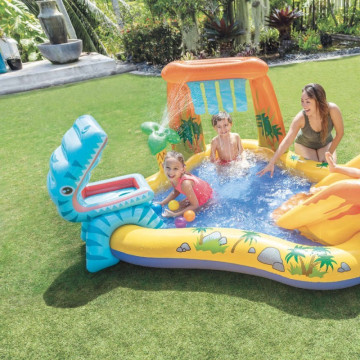 Aire de jeux à eau thème dinosaure marque Intex - Le Dépôt Bailleul