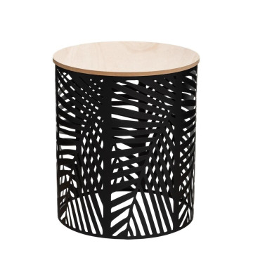 Lot de 2 tables basses Feuille noir Atmosphera - Le Dépôt Bailleul