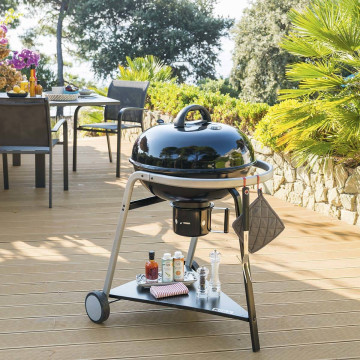 Barbecue charbon couvercle Pyla 55 cm Neka - Le dépôt Bailleul