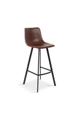 Tabouret de bar Ozan PU brun
