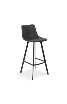 Tabouret de bar Ozan PU noir