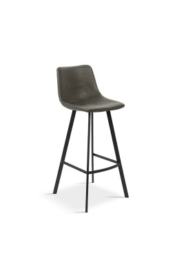 Tabouret de bar Ozan PU gris