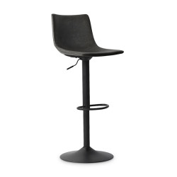 Tabouret de bar réglable Trevi PU noir - Le Dépôt Bailleul