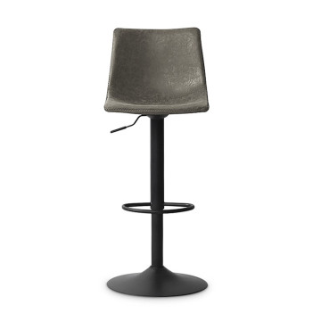 Tabouret de bar réglable Trevi PU gris - Le Dépôt Bailleul
