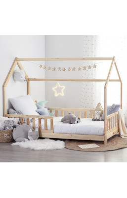 Lit cabane 90x190 cm en...