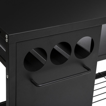 Desserte de plancha extérieure noire Neka - Le Dépôt Bailleul