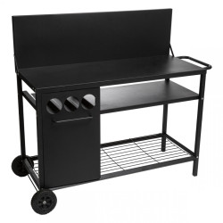 Desserte de plancha extérieure noire Neka - Le Dépôt Bailleul