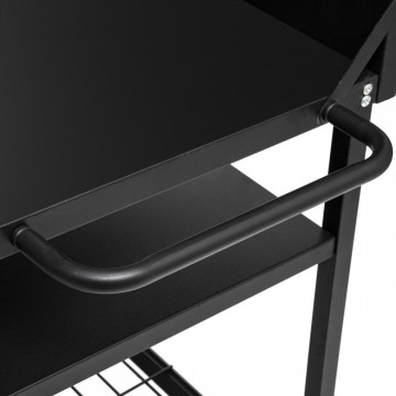 Desserte de plancha extérieure noire Neka - Le Dépôt Bailleul