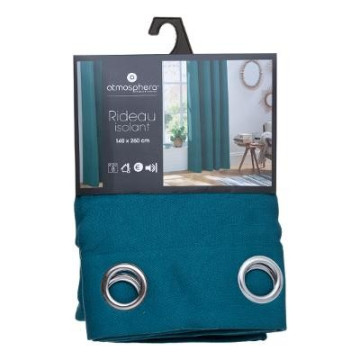 Rideau isolant canard Isa 140x260 Atmosphera - Le Dépôt Bailleul