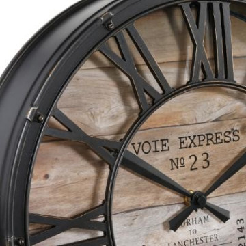 Horloge au style vintage de 39 cm de diametre - Le Depot Bailleul.