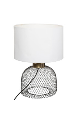 Lampe grille Emie noir et...
