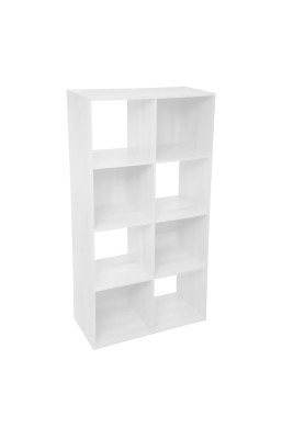 Etagère 8 cases Mix blanc...