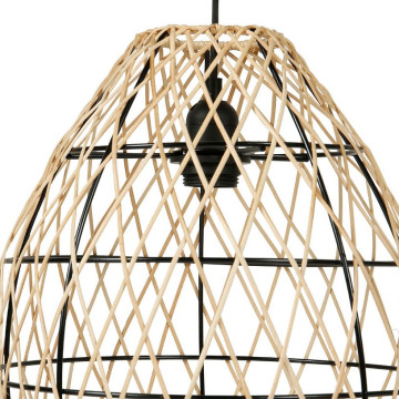 Suspension bambou Keji naturel et noir Ostaria - Le Dépôt Bailleul