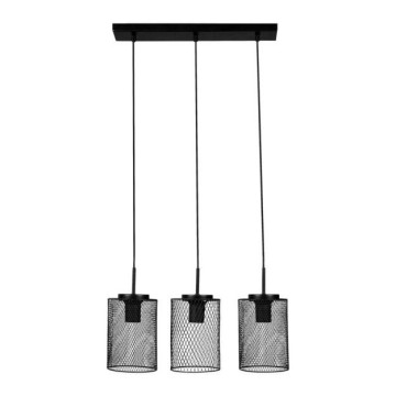 Suspension rampe grillage Ubi noir Ostaria - Le Dépôt Bailleul