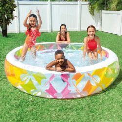 Piscine enfant 2,30m gonflable croisillons Intex - Le Dépôt Bailleul