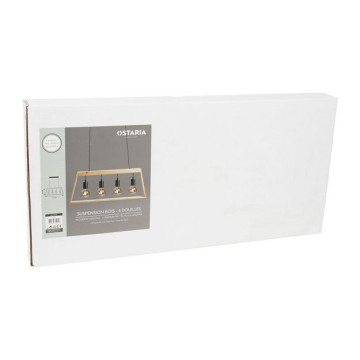 Suspension trapèze en bois 4 cordons Ostaria - Le Dépôt Bailleul