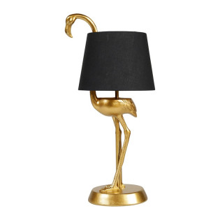 Lampe en résine dorée...