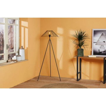 Lampadaire filaire métal Hibiscus noir Ostaria - Le Dépôt Bailleul