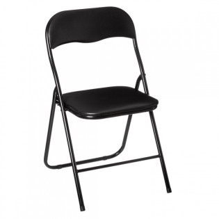 Chaise pliante basic noir...
