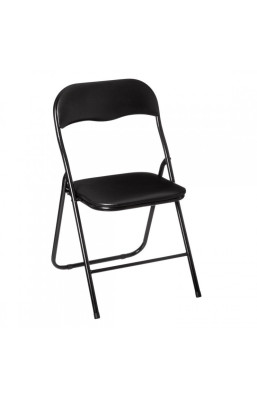 Chaise pliante basic noir...