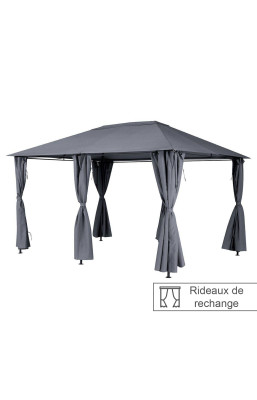 Jeu de 6 rideaux gris...