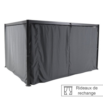 Rideaux de tonnelle Belize ardoise Hespéride - Le Dépôt Bailleul