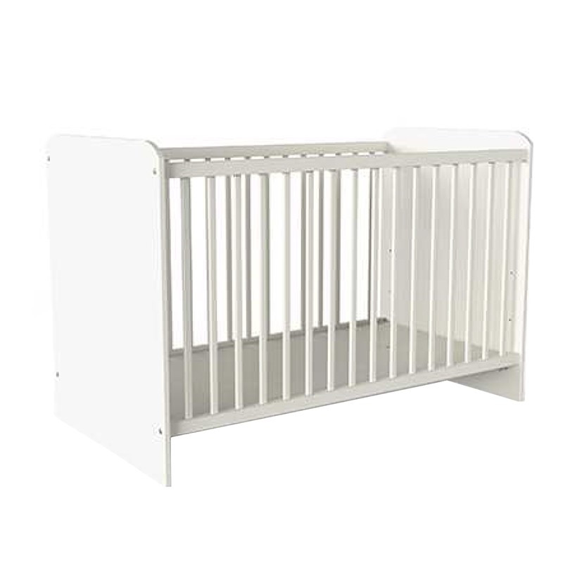 Lit bébé SOFAMO Linea blanc lit barreaux Pas Cher 