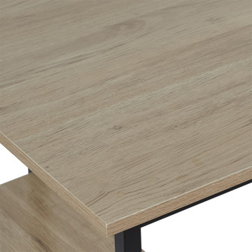 Bureau d'angle effet bois Job noir - Le Dépôt Bailleul