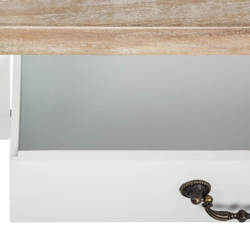 Coiffeuse blanche 3 tiroirs Chrysa Atmosphera - Le Dépôt Bailleul