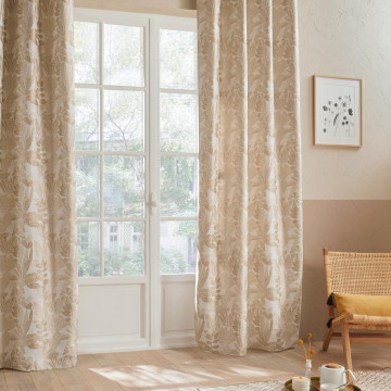 Rideau jacquard Bejuco 140x260 lin Atmosphera - Le Dépôt Bailleul