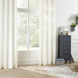 Rideau 140x260 à œillets Leon ivoire Atmosphera - Le Dépôt Bailleul
