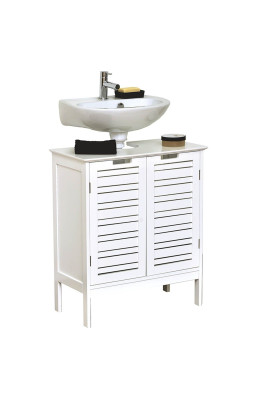 Meuble sous lavabo blanc 2...