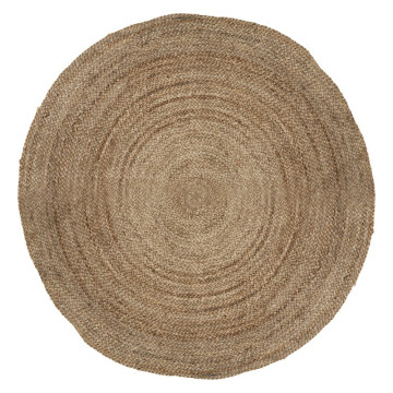 Tapis en jute rond D120 naturel Atmosphera - Le Dépôt Bailleul
